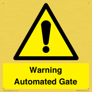 Warning Automated Gate